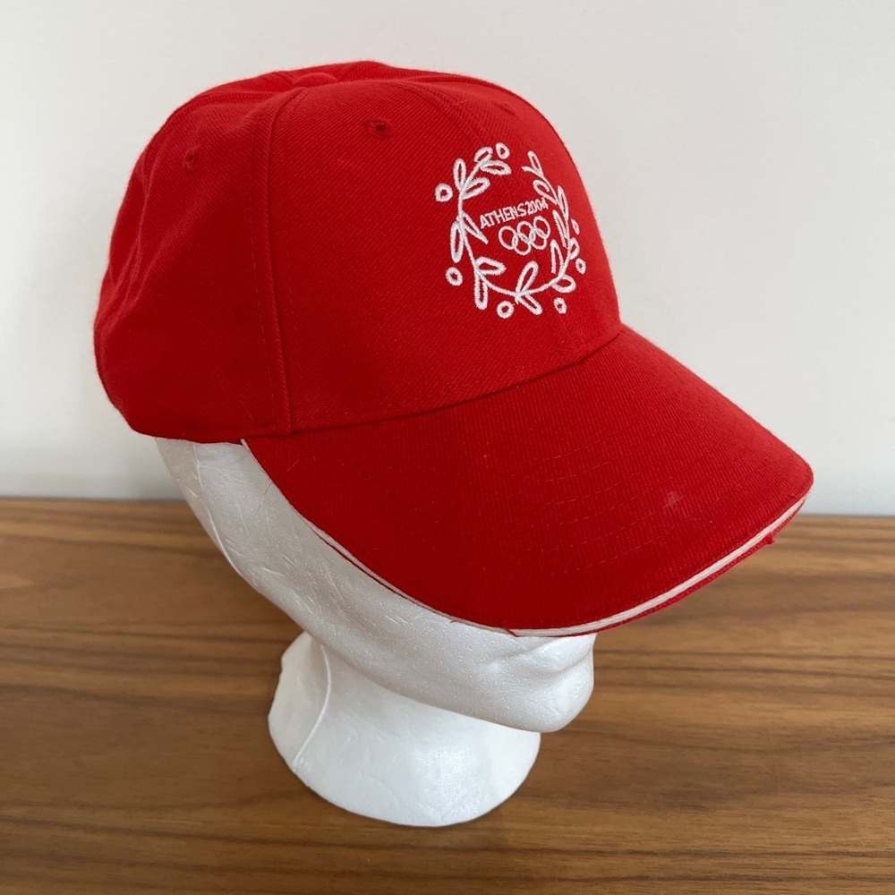 VINTAGE Athens 2004 Olympics Official Licensed Ball Cap XXVII Olympiad Red White